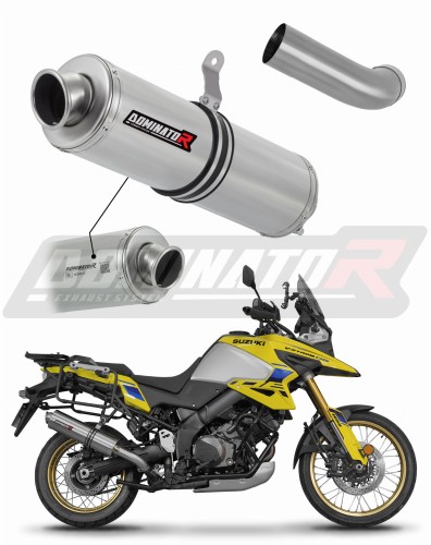 wydech tłumik DOMINATOR Homologowany Okrągły pasujący do motocykla Suzuki V-Strom 1050 DE 2023 - 2025