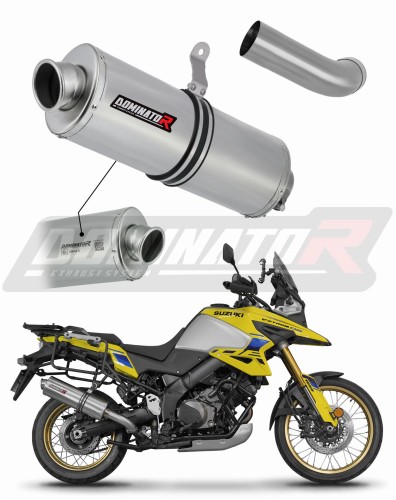 wydech tłumik DOMINATOR Homologowany Owalny pasujący do motocykla Suzuki V-Strom 1050 DE 2023 - 2025