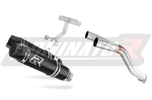 Yamaha FZ6 FAZER S1 2004 - 2010 Schalldämpfer Auspuff HP3 SCHWARZ + dB killer