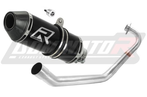 komplette Auspuffanlage mit Schalldämpfer DOMINATOR Full System HP3 schwarz passend für Yamaha MT 125 2014  2019