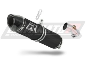 Kawasaki ER - 6 N / F 650 2006 - 2008 Schalldämpfer Auspuff HP2 SCHWARZ + dB killer