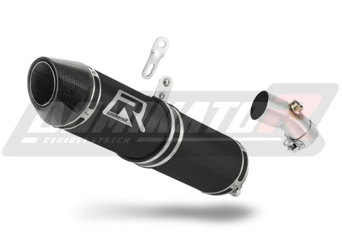 Auspuff Schalldämpfer DOMINATOR HP2 schwarz passend für Kawasaki ER  6 N / F 650 2006  2008