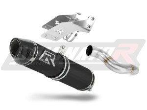 Kawasaki ZX6R 636 2007 - 2008 Exhaust Silencer Muffler HP2 BLACK + dB killer