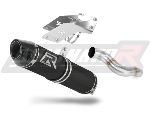 Auspuff Schalldämpfer DOMINATOR HP2 schwarz passend für Kawasaki ZX6R 636 2007  2008