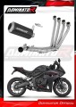 Honda CBR 650 R / E-Clutch 2024 - 2025 Collector Manifold Full Exhaust System Muffler Auspuff Sportauspuff Silencer Echappement Silencieux Scarico Scarichi Escape Wydech Tłumik GP BLACK Dominator Exhaust System 1