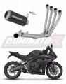 complete exhaust system with muffler DOMINATOR Full System GP BLACK fits to Honda CBR 650 R / EClutch 2024  2025 6