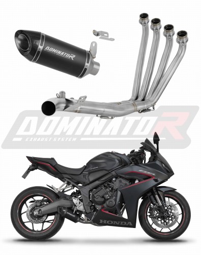 komplette Auspuffanlage mit Schalldämpfer DOMINATOR Full System HP8 schwarz passend für Honda CBR 650 R / EClutch 2024  2025 6