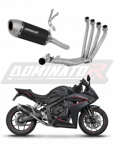 kompletny układ wydechowy z tłumikiem DOMINATOR Full System S6 CZARNY pasujący do motocykla Honda CB 650 R / E-Clutch 2024 - 2025 6