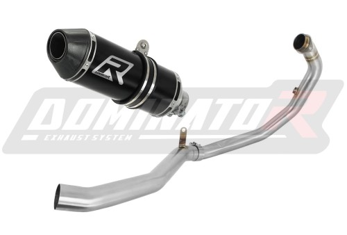 complete exhaust system with muffler DOMINATOR Full System HP3 BLACK fits to Husqvarna Svartpilen 401 2020  2023