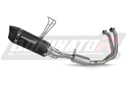 komplette Auspuffanlage mit Schalldämpfer DOMINATOR Full System HP6 schwarz passend für Aprilia Tuono 457 2024  2025 3