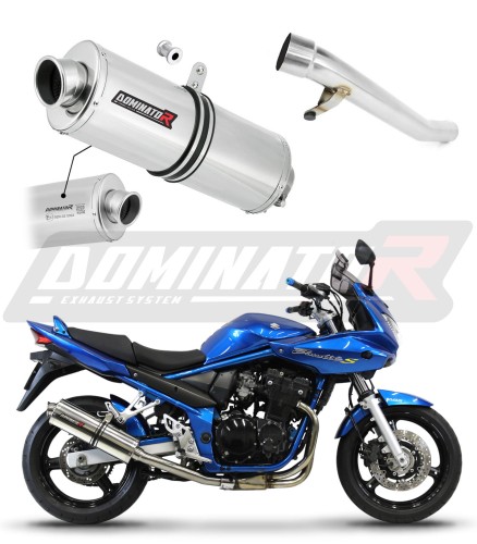 exhaust muffler DOMINATOR homologated road legal OVAL fits to GSF 650 S BANDIT 2005  2006