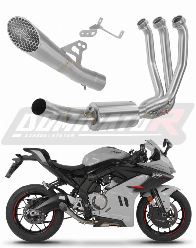 CF MOTO 675 SR R 2024 2025 Full System Motorcycle Muffler Auspuff Sportauspuff Silencer Echappement Silencieux Scarico Scarichi Escape Wydech Tłumik GP3 Dominator Exhaust System x