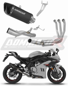 CF MOTO 675 SR-R 2024 - 2026 Auspuffanlagen Schalldämpfer HP6 SCHWARZ + dB killer