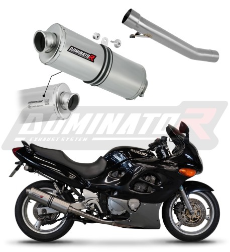 exhaust muffler DOMINATOR homologated road legal OV fits to Suzuki GSXF 600 1998  2006