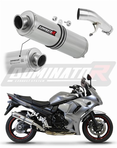 Auspuff Schalldämpfer DOMINATOR homologiert rund passend für Suzuki GSX 1250 FA 2010  2016