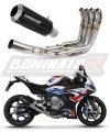 BMW M1000RR 2020 -2024 Full  Exhaust System  Muffler Auspuff Sportauspuff Silencer Echappement Silencieux Scarico Scarichi Escape Collector Manifold Wydech Tłumik  GP BLACK DOMINATOR x