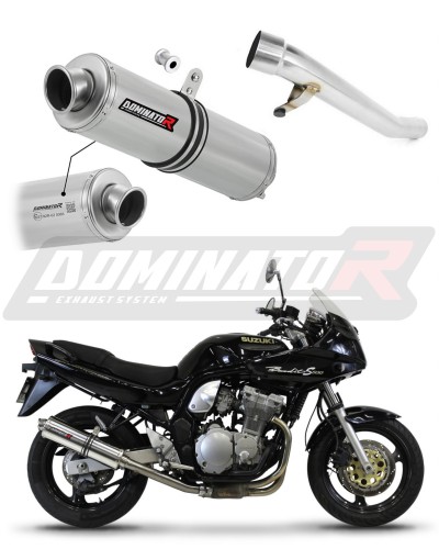 Auspuff Schalldämpfer DOMINATOR homologiert rund passend für GSF 600 BANDIT 1995  1999