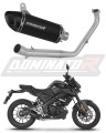 komplette Auspuffanlage mit Schalldämpfer DOMINATOR Full System HP8 schwarz passend für Yamaha MT 125 2021  2024