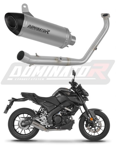 komplette Auspuffanlage mit Schalldämpfer DOMINATOR Full System Titan HP8 passend für Yamaha MT 125 2024  2026