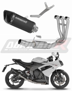 Triumph Daytona 660 2024 - 2026 Schalldämpfer Auspuff HP6 SCHWARZ + dB killer