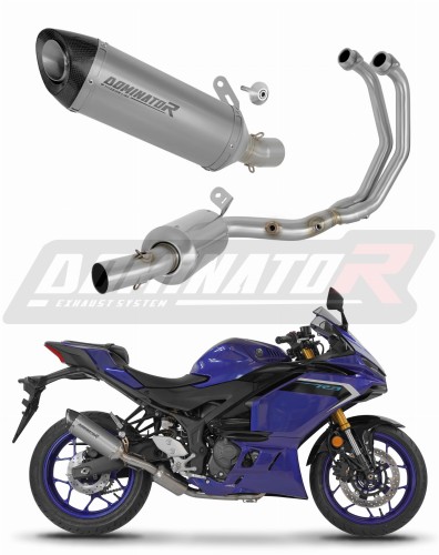 komplette Auspuffanlage mit Schalldämpfer DOMINATOR Full System Titan HP8 passend für Yamaha YZFR3 2025  2026