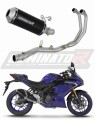 komplette Auspuffanlage mit Schalldämpfer DOMINATOR Full System OV G2 schwarz passend für Yamaha YZFR3 2025  2026