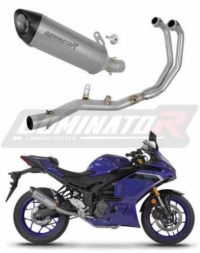 complete exhaust system with muffler DOMINATOR Full System titanium HP8 fits to Yamaha YZFR3 2025  2026