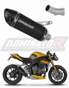 Triumph Speed Triple 1200 RS / RR 2021 - 2024 Schalldämpfer Auspuff HP8 SCHWARZ + dB killer