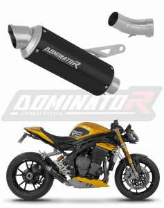 Triumph Speed Triple 1200 RS / RR 2021 - 2024 Schalldämpfer Auspuff GPF SCHWARZ + dB killer