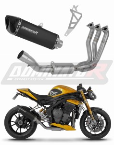 Triumph Speed Triple 1200 RS / RR 2021 - 2024 Auspuffanlagen Schalldämpfer HP6 SCHWARZ + dB killer