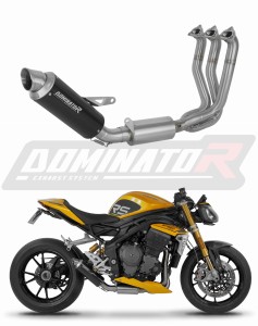 Triumph Speed Triple 1200 RS / RR 2021 - 2024 Auspuffanlagen Schalldämpfer GPF SCHWARZ + dB killer