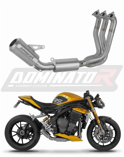 komplette Auspuffanlage mit Schalldämpfer DOMINATOR Full System GPS passend für Triumph Speed Triple 1200 RS / RR 2021  2024