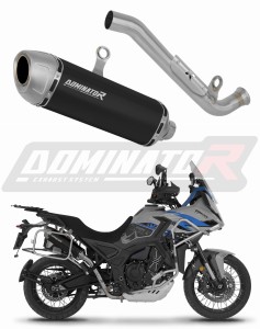Zontes 703F 2025 - 2026 Schalldämpfer Auspuff S6 SCHWARZ + dB killer