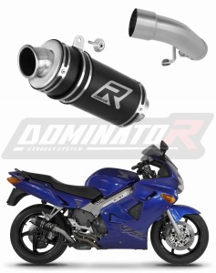Honda VFR 800 Fi 1998 - 2001 Schalldämpfer Auspuff GP1 SCHWARZ + dB killer