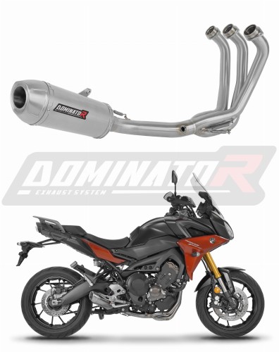 komplette Auspuffanlage mit Schalldämpfer DOMINATOR Full System S3 passend für Yamaha MT 09 Tracer 900 / GT 2015  2020