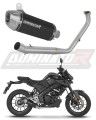 komplette Auspuffanlage mit Schalldämpfer DOMINATOR Full System S3 schwarz passend für Yamaha MT 125 2021  2024