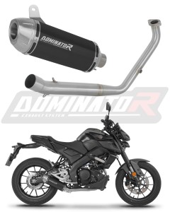 Yamaha MT 125 2021 - 2024 Full Exhaust System Collector Silencer S3 BLACK + dB killer