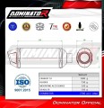 komplette Auspuffanlage mit Schalldämpfer DOMINATOR Full System S3 passend für Yamaha MT 125 2021  2024 7
