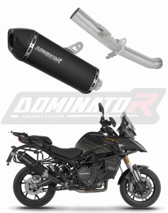 QJMOTOR SRT 900 S / SX 2025 - 2026 Schalldämpfer Auspuff HP7 SCHWARZ + dB killer