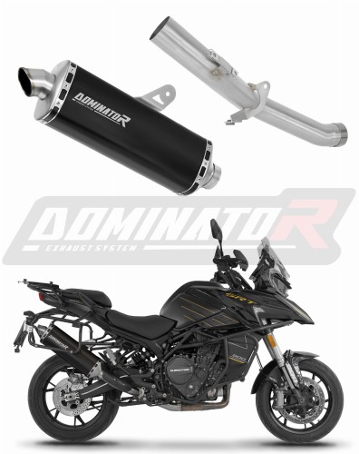 wydech tłumik DOMINATOR P7 CZARNY pasujący do motocykla QJMOTOR SRT 900 S / SX 2025 - 2026