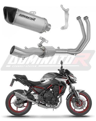 complete exhaust system with muffler DOMINATOR Full System titanium HP6 fits to Kawasaki Z650 2023  2026
