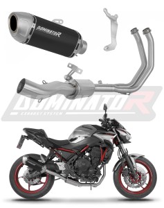 Kawasaki Z650 2023 - 2026 Full Exhaust System Collector Silencer S6 BLACK + dB killer