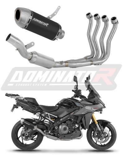 complete exhaust system with muffler DOMINATOR Full System S6 BLACK EX fits to Suzuki GSXS 1000 GX 2025  2026