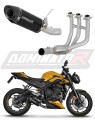complete exhaust system with muffler DOMINATOR Full System HP8 BLACK fits to Triumph STREET TRIPLE 765 S / R / RS 2023  2024 4