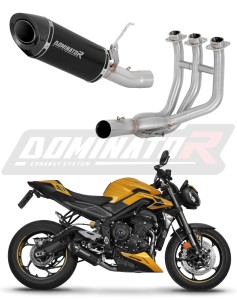 Triumph STREET TRIPLE 765 S / R / RS 2023 - 2024 Auspuffanlagen Schalldämpfer HP8 BLACK + dB killer