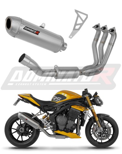 complete exhaust system with muffler DOMINATOR Full System S6 fits to Triumph Speed Triple 1200 RS / RR 2021  2024