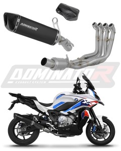 BMW S1000XR 2020 - 2026 Full Exhaust System Collector Silencer HP6 BLACK EX + dB killer