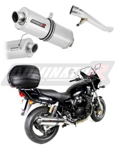 GSX 750 INAZUMA Homologated Exhaust Schalldämpfer OVAL 1998 - 2003