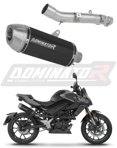 CF MOTO 125 NK 2025 - 2026 Schalldämpfer Auspuff S3 SCHWARZ + dB killer