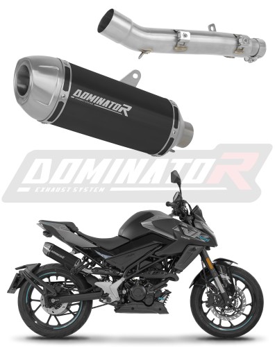 CF MOTO 125 NK 2025 - 2026 Schalldämpfer Auspuff S3 SCHWARZ + dB killer 1